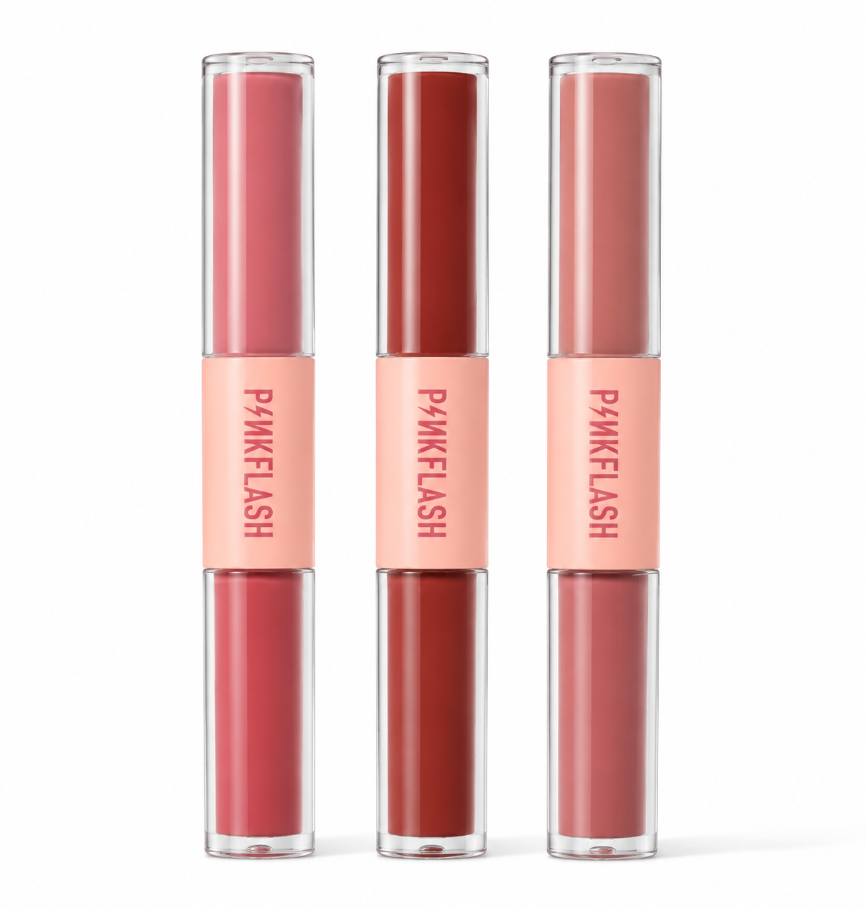 PINKFLASH 2-in-1 Matte Liquid Lipstick & Lip Gloss | Long Lasting Waterproof Lip Color (Pack of 3)